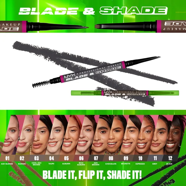 NYX Professional Makeup Blade & Shade Brow Pencil NYX Professional Makeup Blade & Shade Brow Pencil
