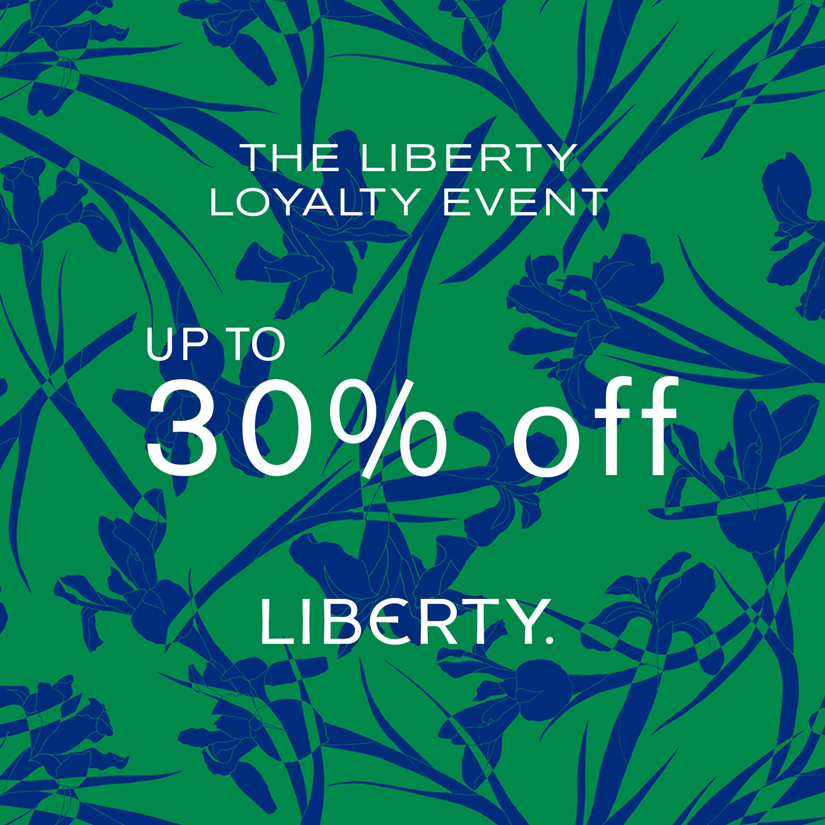 Up to 30% off sale at Liberty