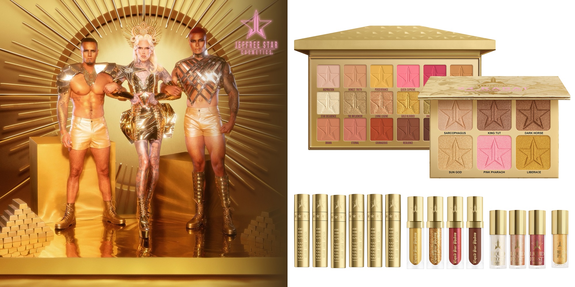 Jeffree Star Gold Blooded 10 Year Anniversary Collection Jeffree Star Gold Blooded 10 Year Anniversary Collection