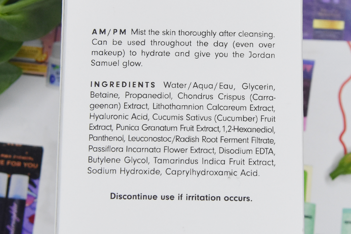 Jordan Samuel Hydrate the Mist Jordan Samuel Hydrate the Mist