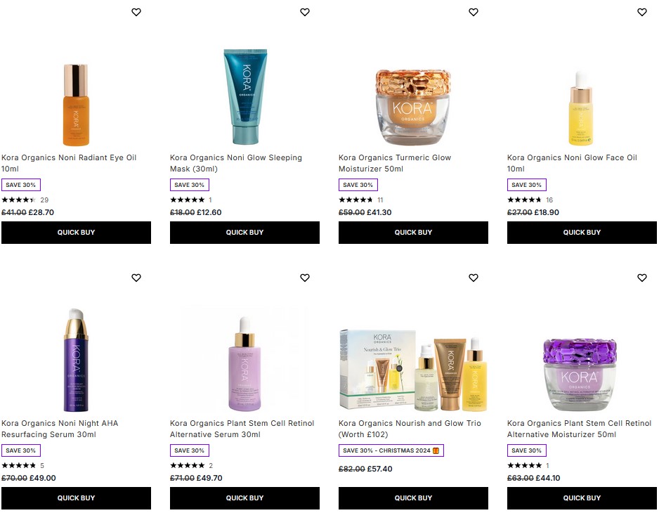 30% off Kora Organics at Lookfantastic