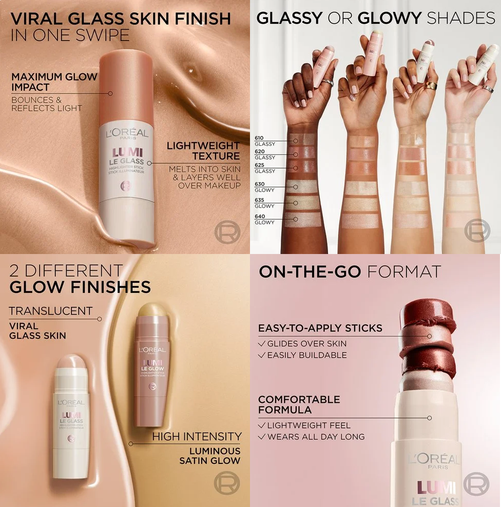 L'Oréal Paris True Match Lumi Le Glass Highlighter Stick L'Oréal Paris True Match Lumi Le Glass Highlighter Stick