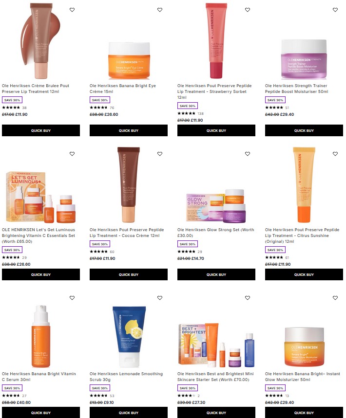 30% off Ole Henriksen at Lookfantastic