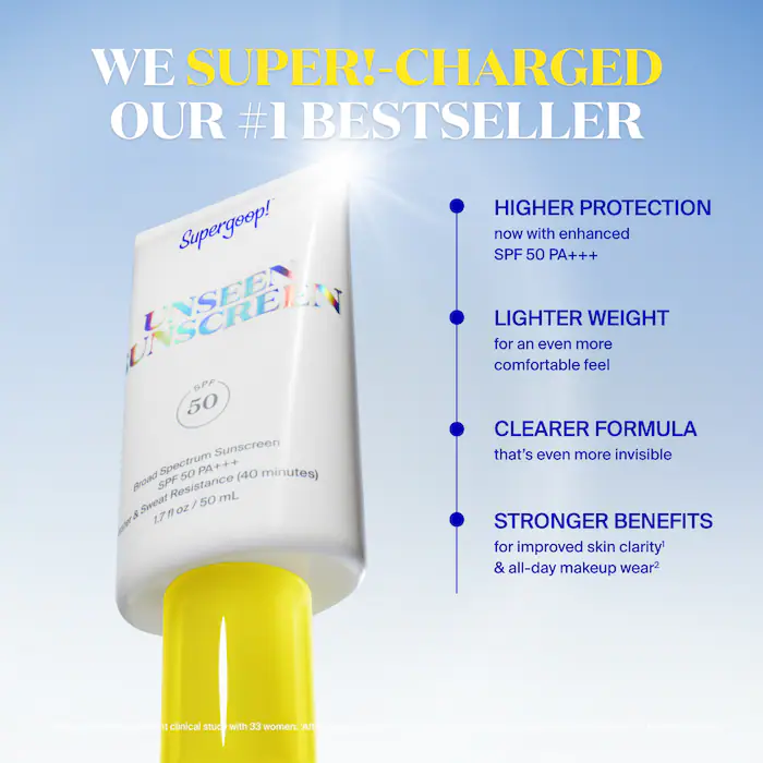 Supergoop! Unseen Sunscreen Invisible Broad Spectrum SPF 50 PA +++ Supergoop! Unseen Sunscreen Invisible Broad Spectrum SPF 50 PA +++