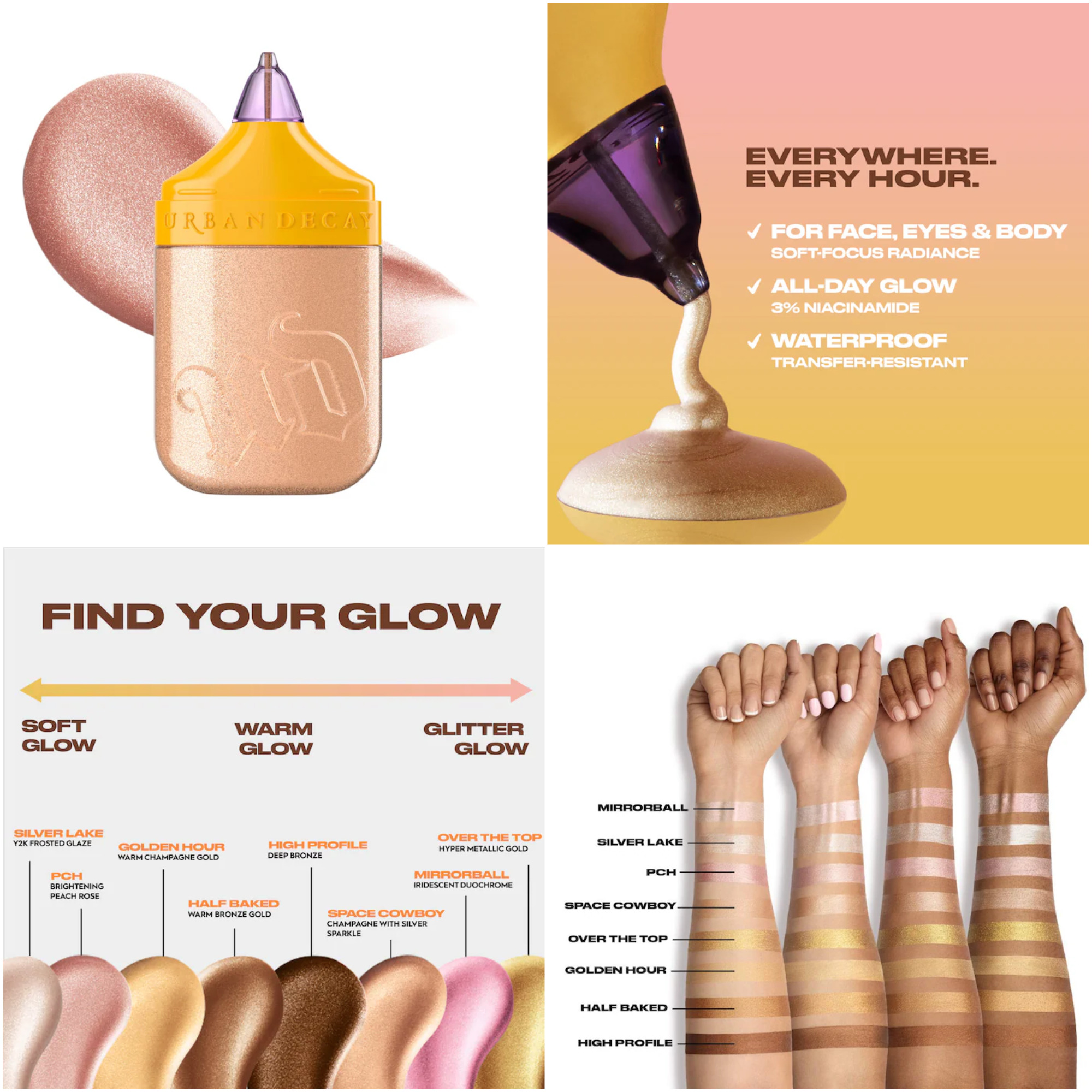 Urban Decay Face Bond Luminizer Waterproof Glow Drops for Face + Body