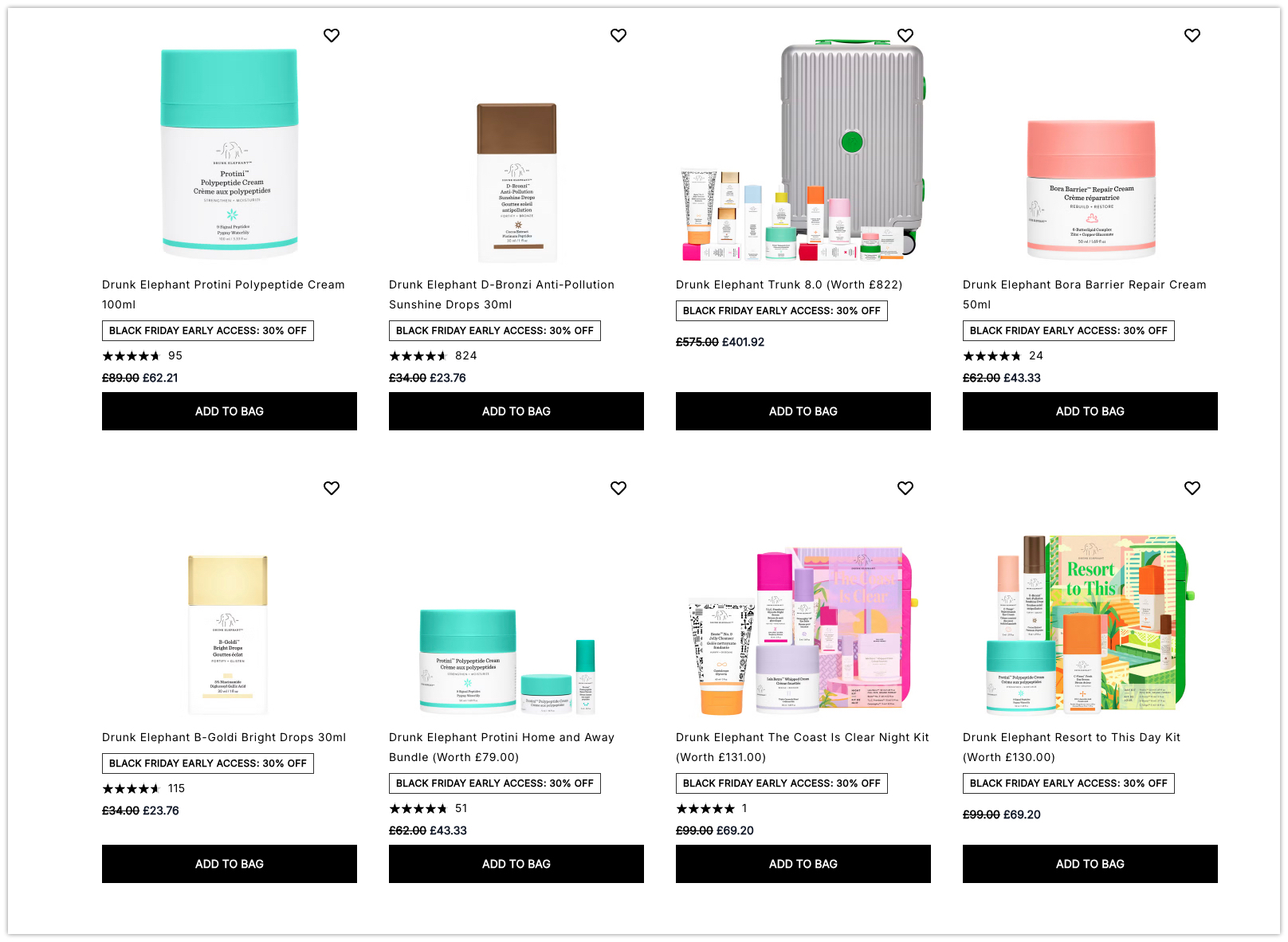 30% off Drunk Elephant at Cult Beauty