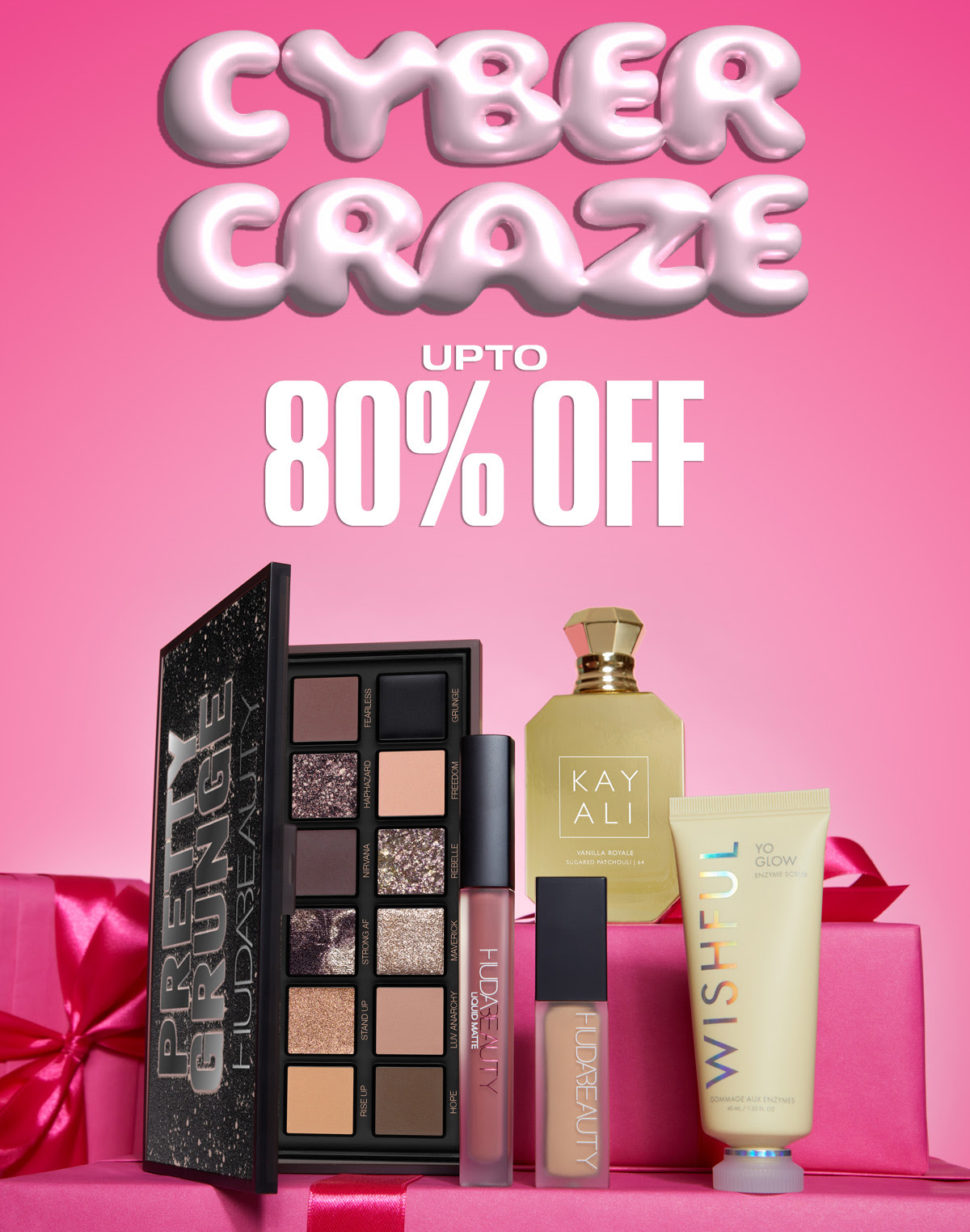 Cyber Craze Early Access at Huda Beauty: Up to 80% off