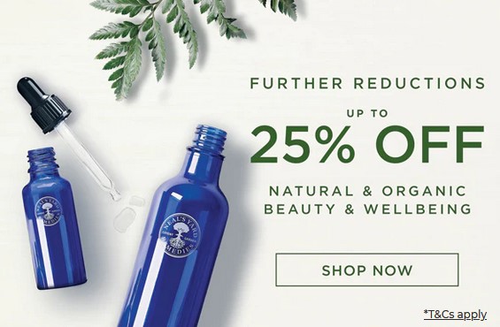 Black Friday at Neal's Yard Remedies: 25% off sitewide