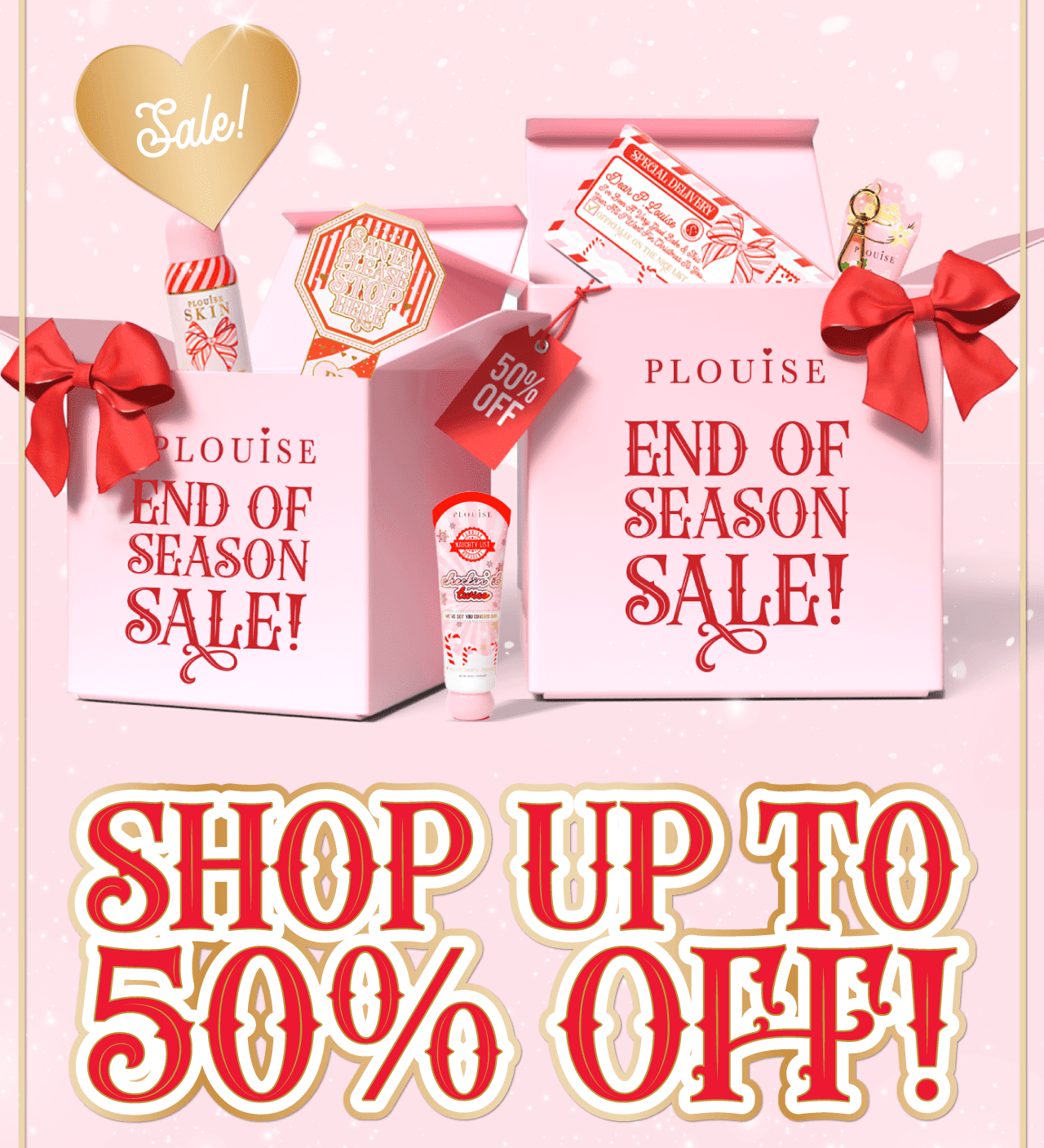 Up to 50% off sale at P Louise