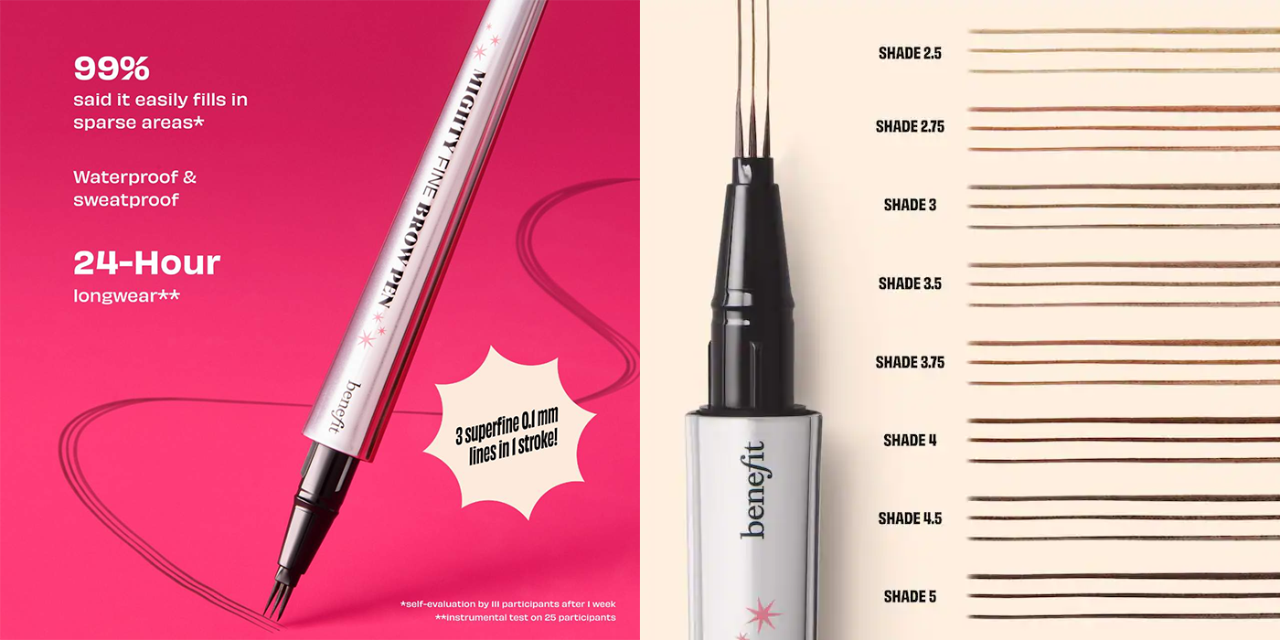 benefit Mighty Fine Brow Superfine Triple Tip Pen