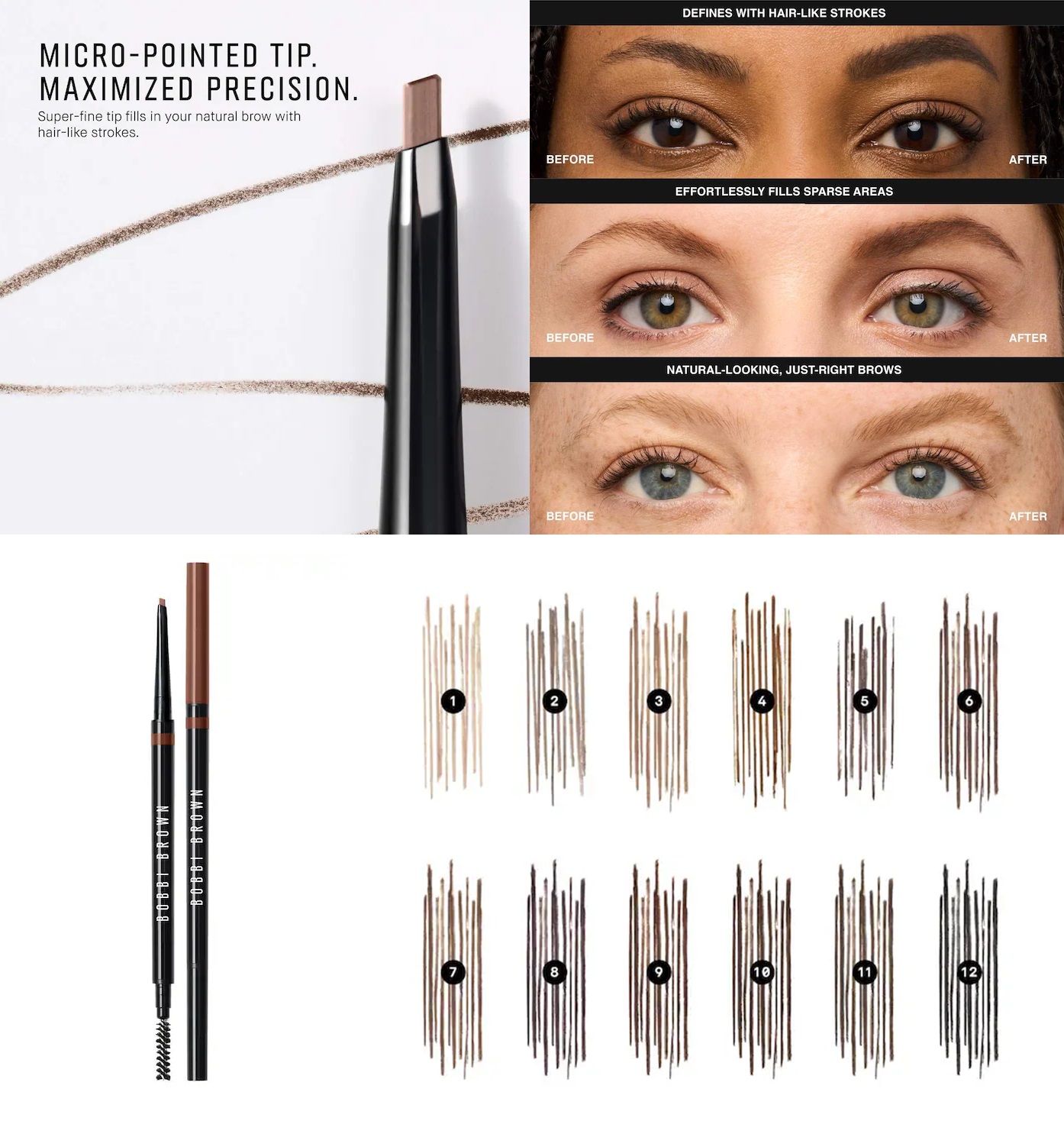 Bobbi Brown Precise 24-Hour Ultra Slim Waterproof Eyebrow Pencil Bobbi Brown Precise 24-Hour Ultra Slim Waterproof Eyebrow Pencil