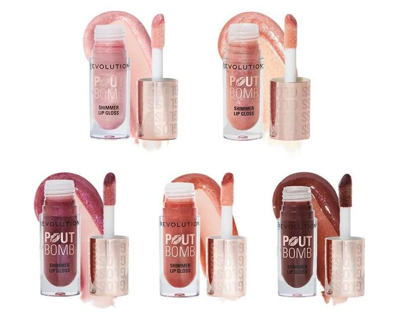 Revolution Pout Bomb Shimmer Gloss Berry Lustre 