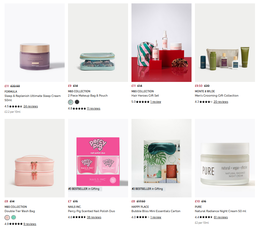 Up to 50% off sale at Marks & Spencer