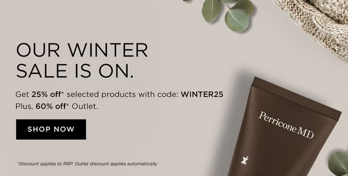 60% off Outlet at Perricone MD