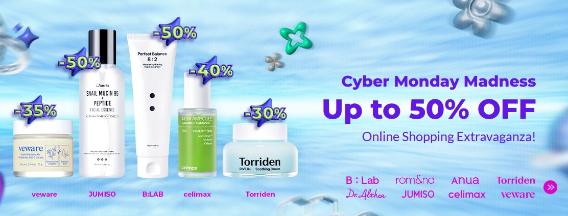 Cyber Monday at Yesstyle: Up to 50% off selected Cyber Monday at Yesstyle: Up to 50% off selected