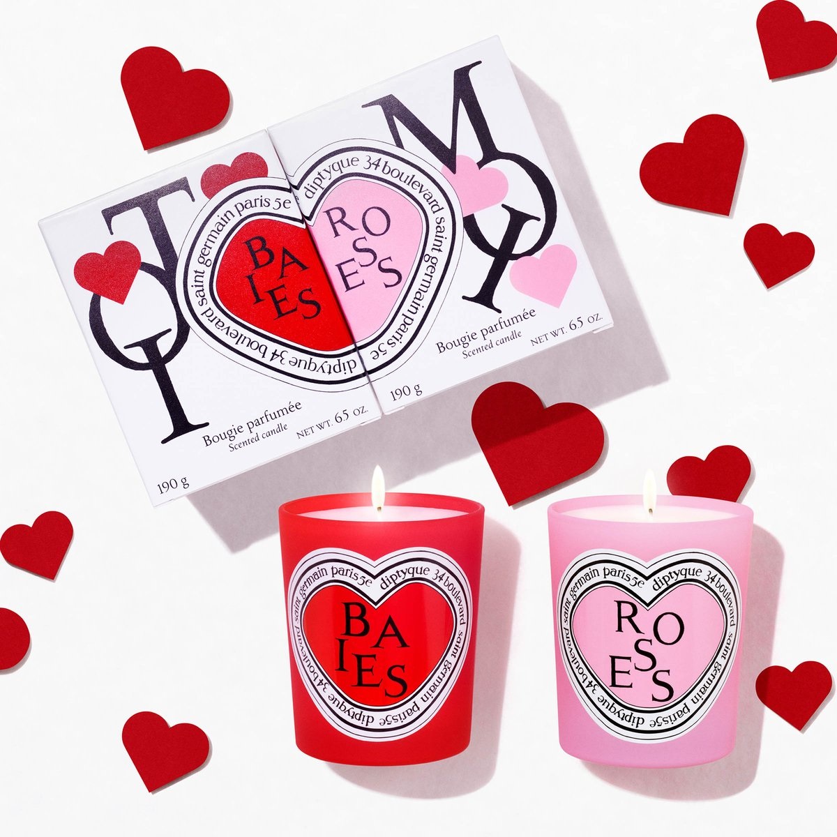 Diptyque Baies (Berries) and Roses Duo Classic Candles Valentine’s Day Edition Diptyque Baies (Berries) and Roses Duo Classic Candles Valentine’s Day Edition
