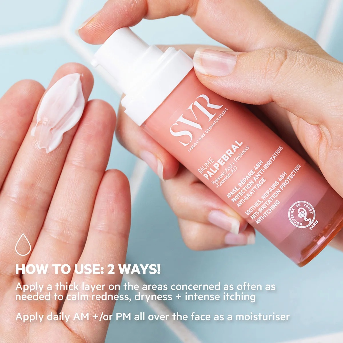 SVR Laboratoires Palpebral Calming Soothing Face Balm for Dry Eczema-Prone Skin SVR Laboratoires Palpebral Calming Soothing Face Balm for Dry Eczema-Prone Skin