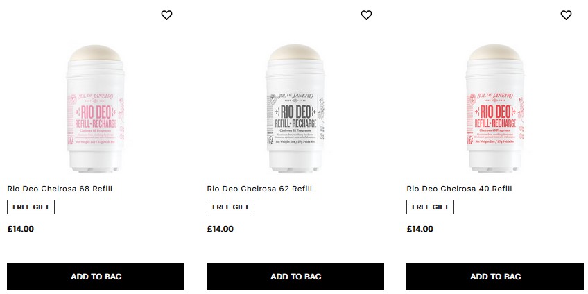 Sol de Janeiro Deo refills at Cult Beauty Sol de Janeiro Deo refills at Cult Beauty