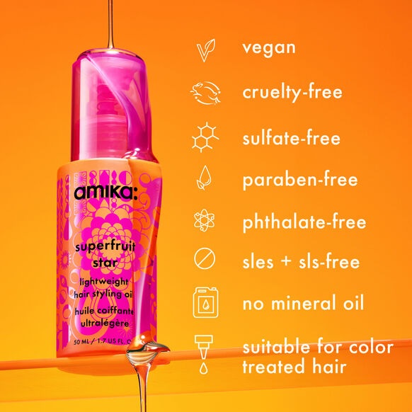 Amika Superfruit Star Lightweight Styling Oil Amika Superfruit Star Lightweight Styling Oil