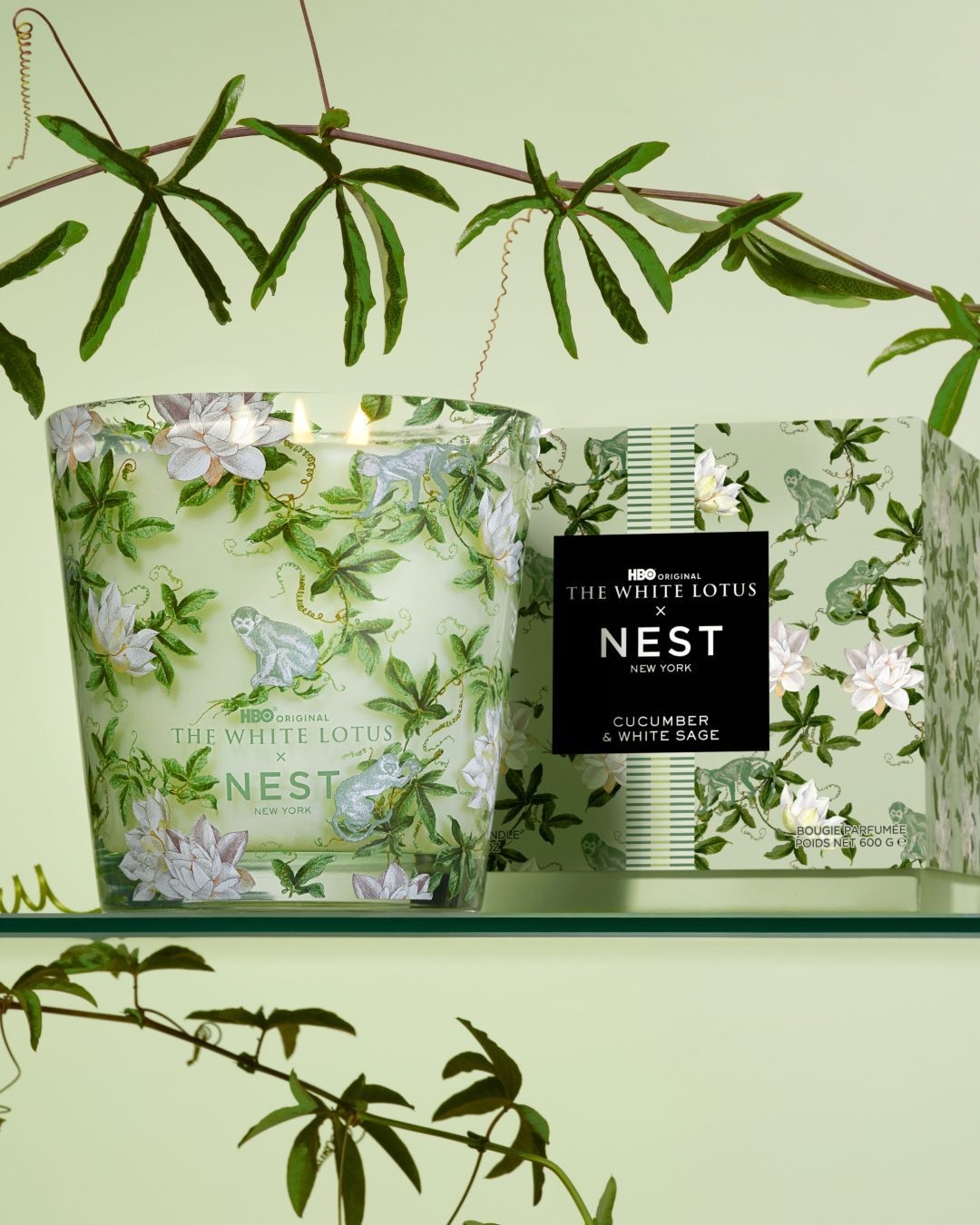 NEST New York x HBO Original The White Lotus Cucumber & White Sage Decorative 3-Wick Candle NEST New York x HBO Original The White Lotus Cucumber & White Sage Decorative 3-Wick Candle