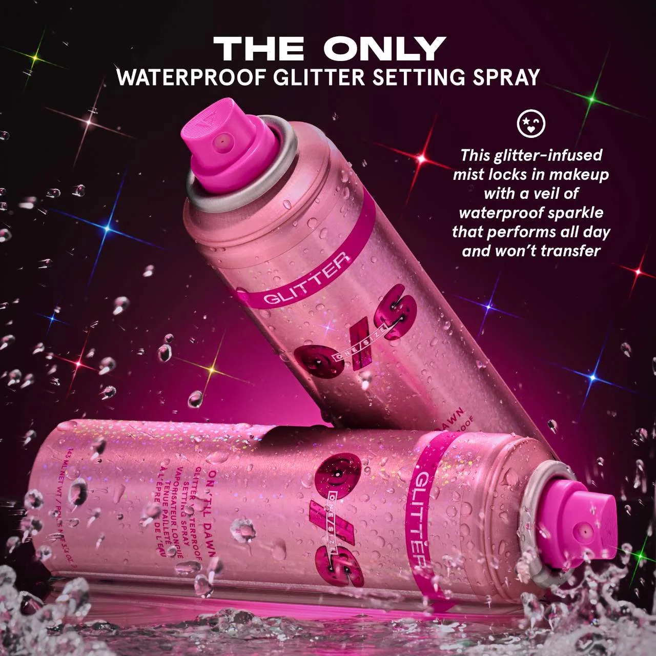 ONE/SIZE On 'Til Dawn Glitter Waterproof Setting Spray ONE/SIZE On 'Til Dawn Glitter Waterproof Setting Spray