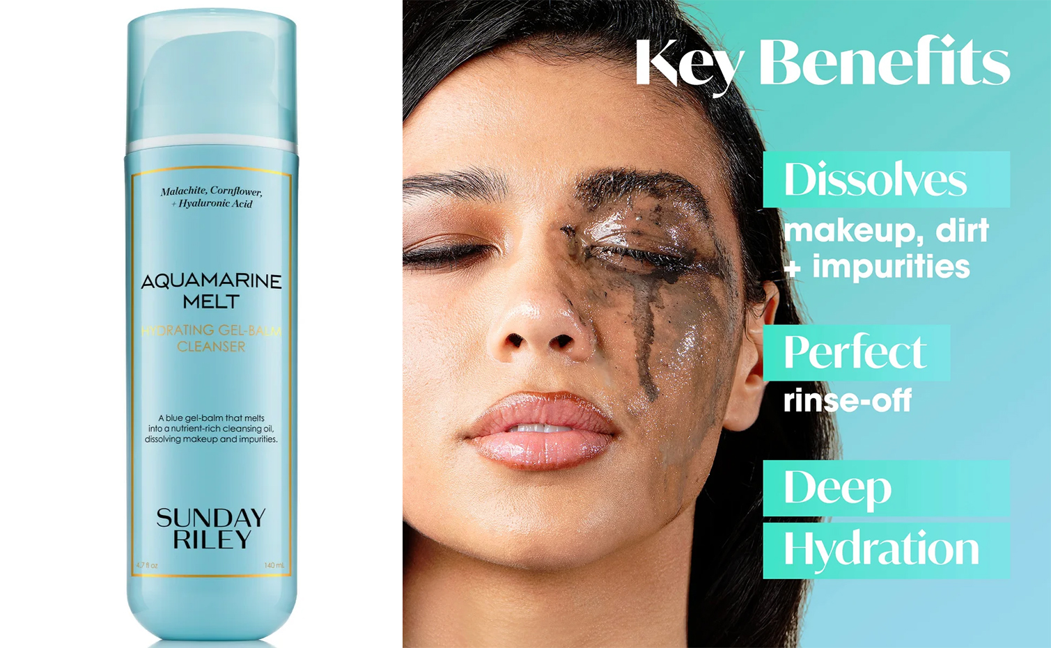 Sunday Riley Aquamarine Melt Cleansing Gel-Balm i Sunday Riley Aquamarine Melt Cleansing Gel-Balm i