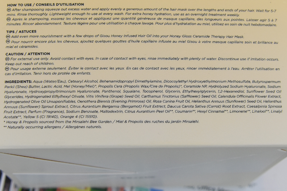 Gisou Honey Gloss Ceramide Therapy Hair Mask