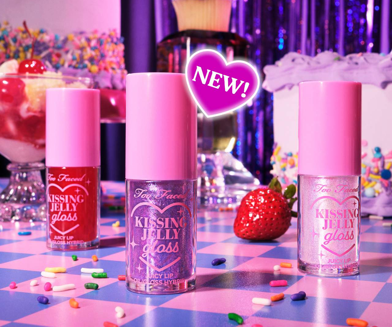 Too Faced Kissing Jelly Non-Sticky Lip Oil Gloss Too Faced Kissing Jelly Non-Sticky Lip Oil Gloss