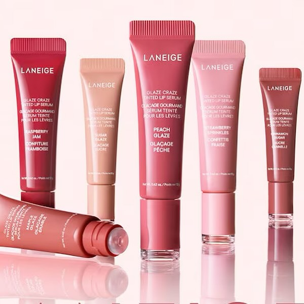 LANEIGE has announced 4 new shades of the Glaze Craze Tinted Polypeptide Lip Serum LANEIGE has announced 4 new shades of the Glaze Craze Tinted Polypeptide Lip Serum