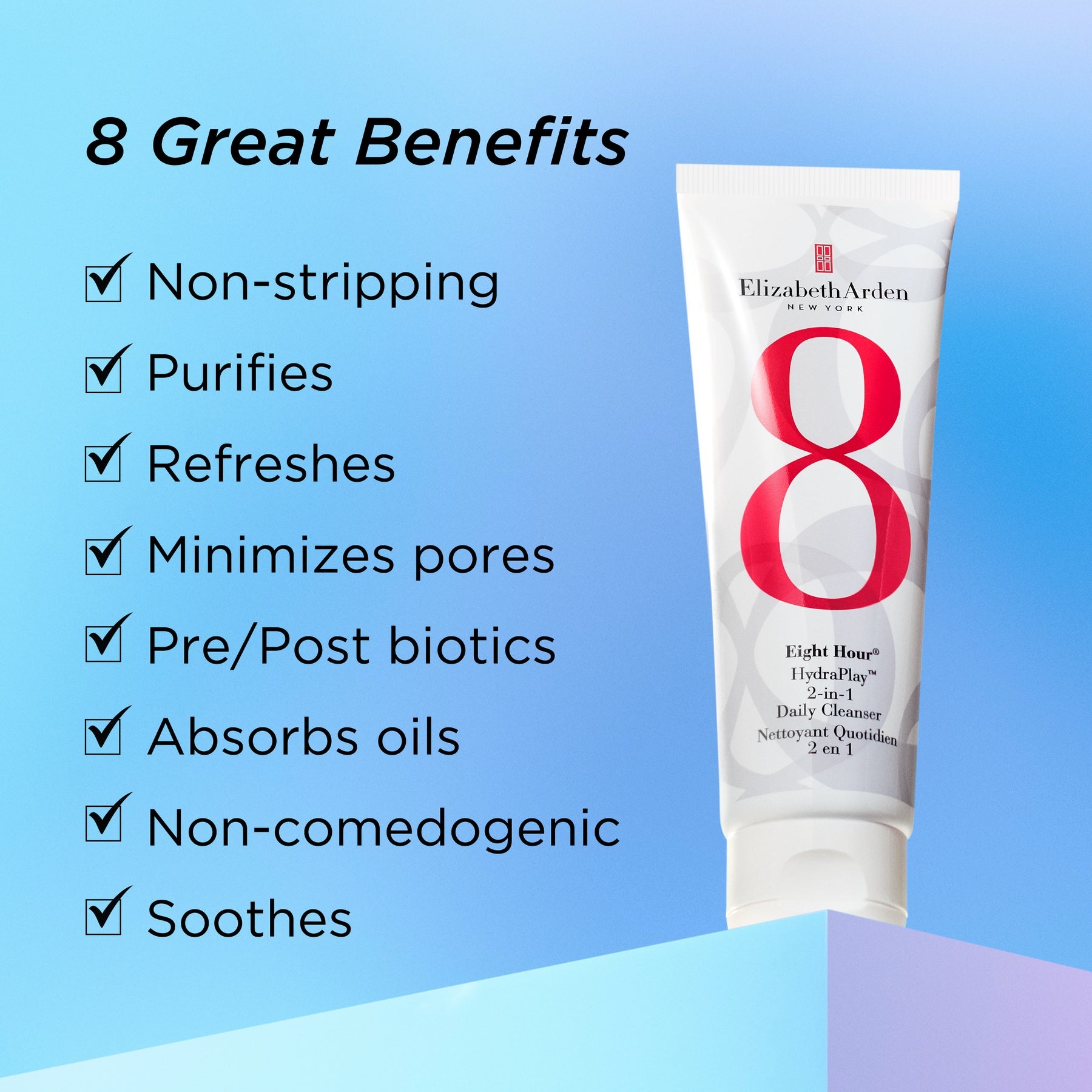 Elizabeth Arden Eight Hour® HydraPlay™ 2-in-1 Daily Cleanser Elizabeth Arden Eight Hour® HydraPlay™ 2-in-1 Daily Cleanser