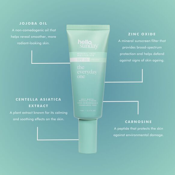 Hello Sunday The Everyday One – SPF50 Mineral Face Moisturiser Hello Sunday The Everyday One – SPF50 Mineral Face Moisturiser