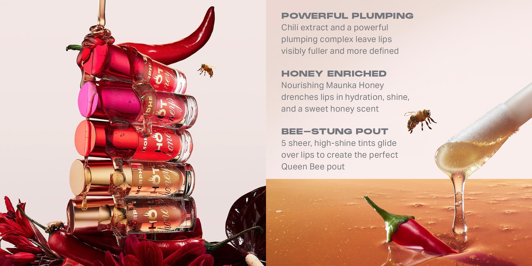 Morphe Hot Honeys Plumping Lipgloss Morphe Hot Honeys Plumping Lipgloss