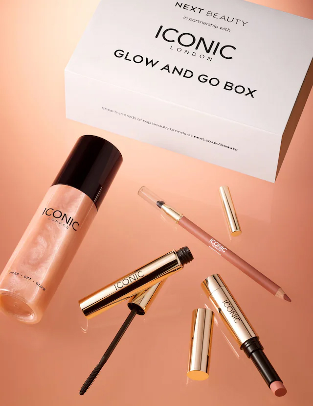 Next x ICONIC London Glow and Go Beauty Box 2025