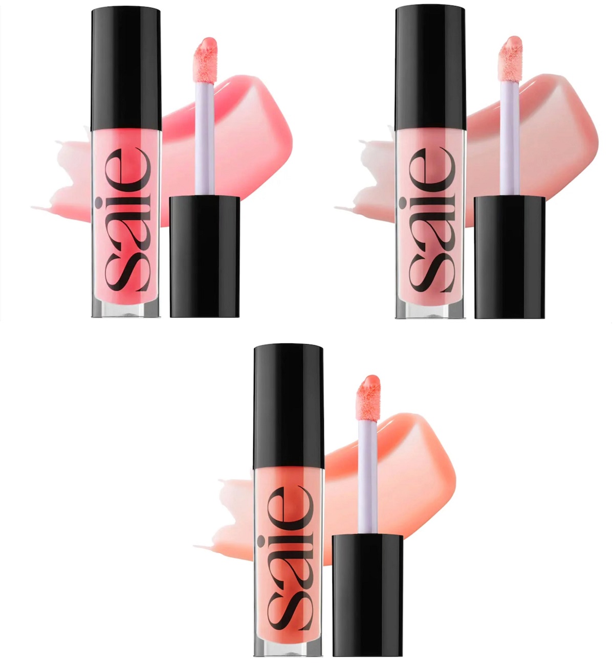 Saie Glossybounce™ High-Shine Hydrating Lip Gloss Oil Saie Glossybounce™ High-Shine Hydrating Lip Gloss Oil