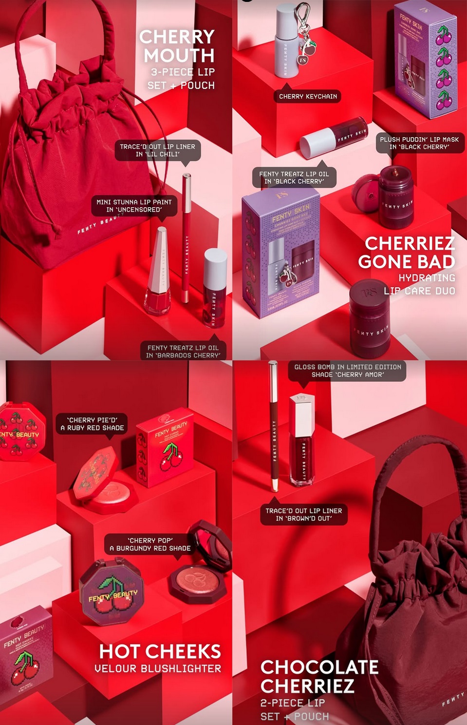 Fenty Beauty Sweet Cherriez Collection Fenty Beauty Sweet Cherriez Collection
