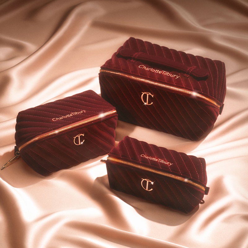 Charlotte Tilbury Organizer Velvet Makeup Bag Charlotte Tilbury Organizer Velvet Makeup Bag