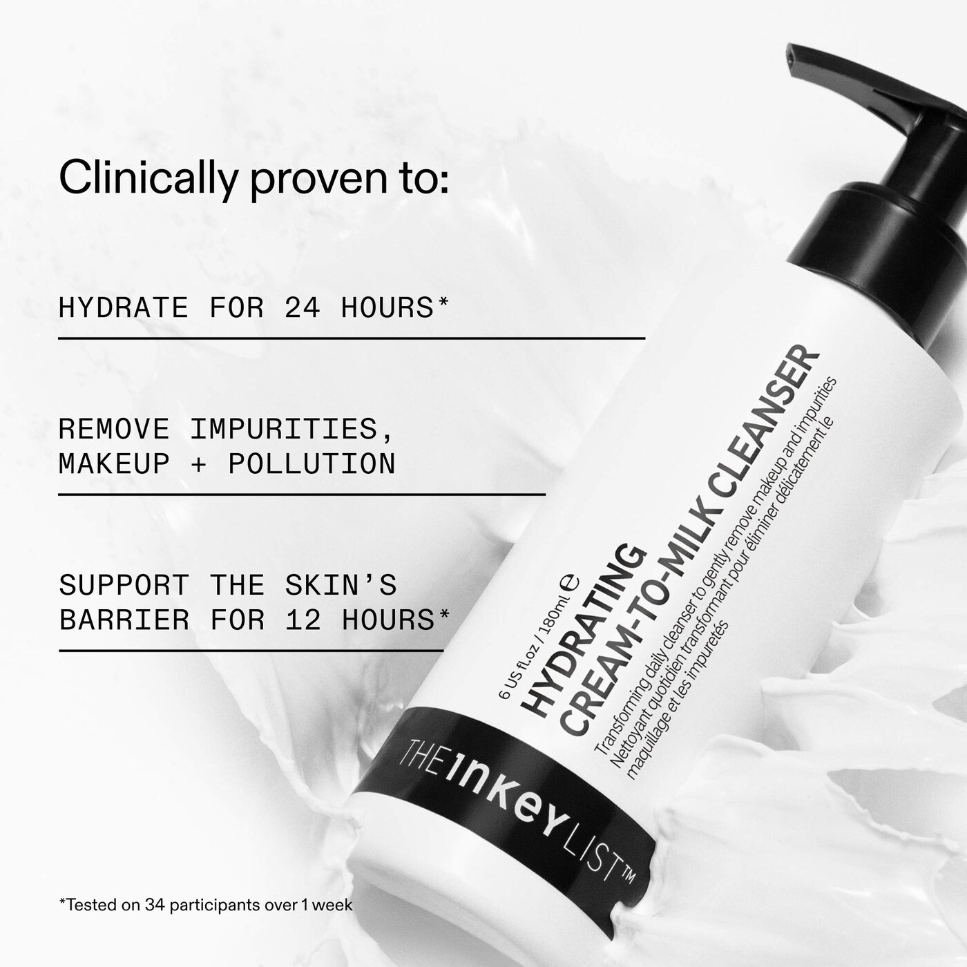The INKEY List Hydrating Cream-To-Milk Cleanser The INKEY List Hydrating Cream-To-Milk Cleanser