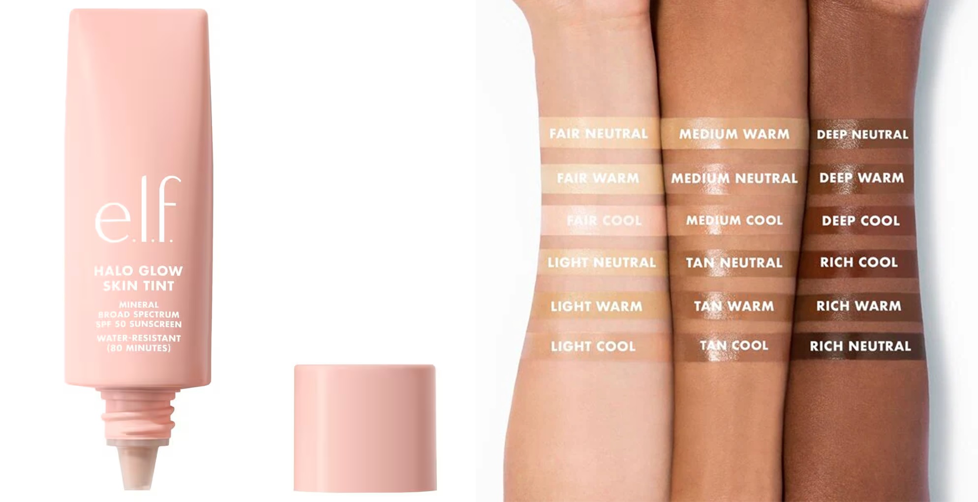 e.l.f. Halo Glow SPF50 9 Medium Cool Skin Tint e.l.f. Halo Glow SPF50 9 Medium Cool Skin Tint