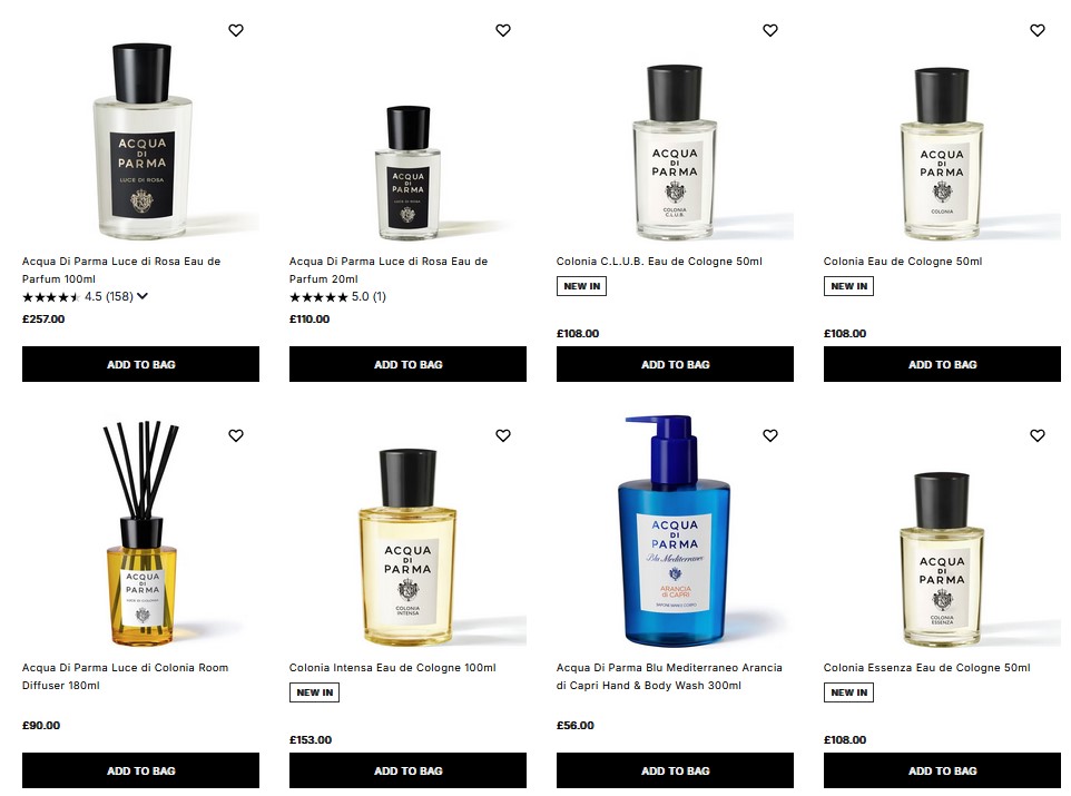 20% off Acqua Di Parma at Cult Beauty