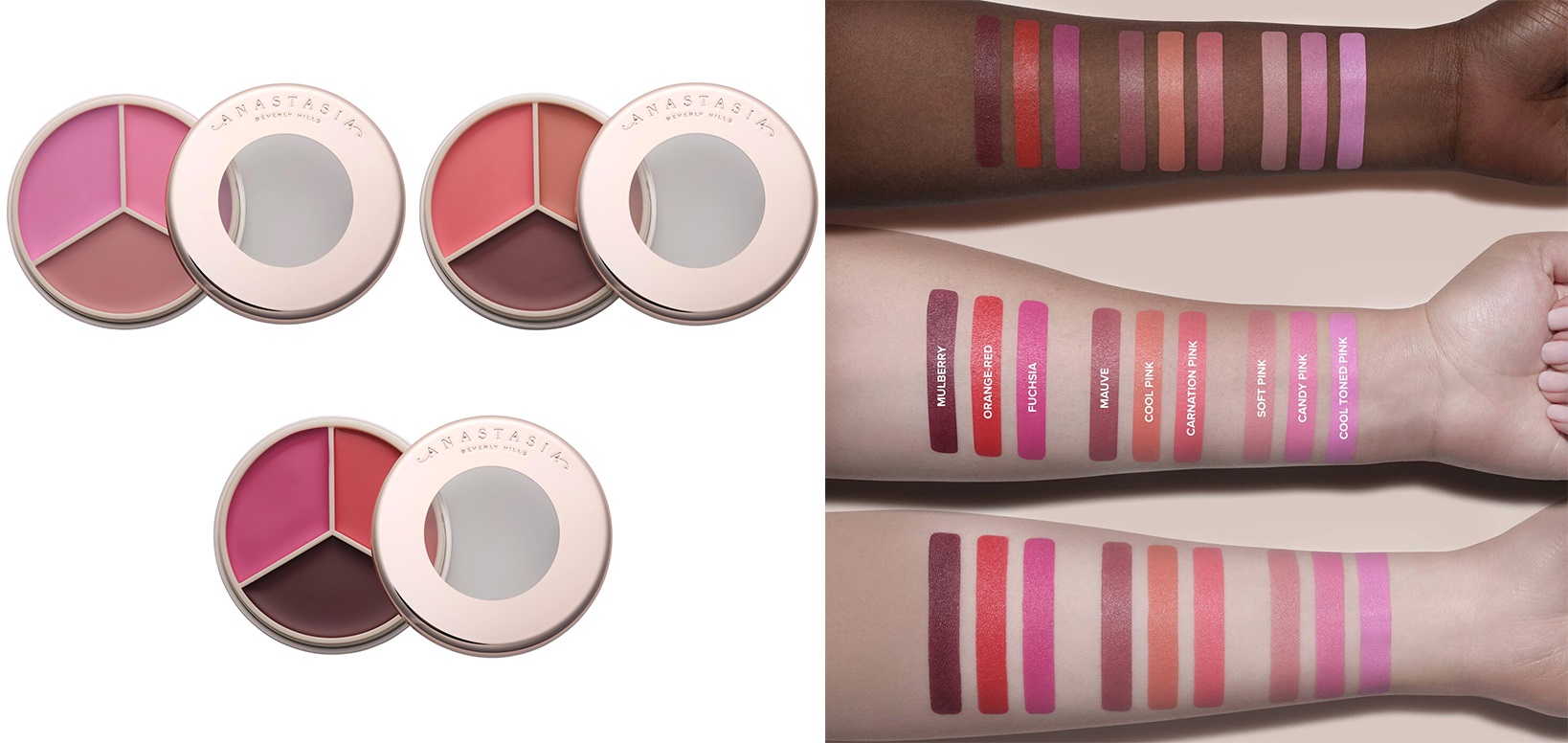 Anastasia Beverly Hills Magic Touch Cream Blush & Lip Trio Anastasia Beverly Hills Magic Touch Cream Blush & Lip Trio