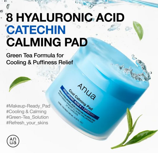 Anua 8 Hyaluronic Acid Catechin Calming Pad