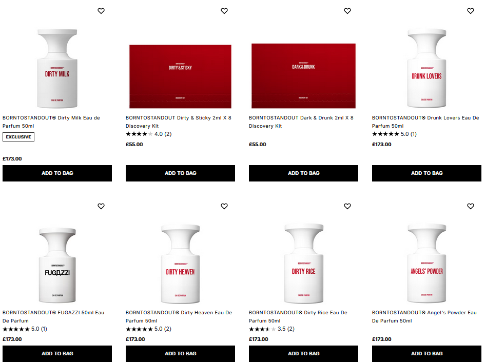 20% off BORNTOSTANDOUT at Cult Beauty