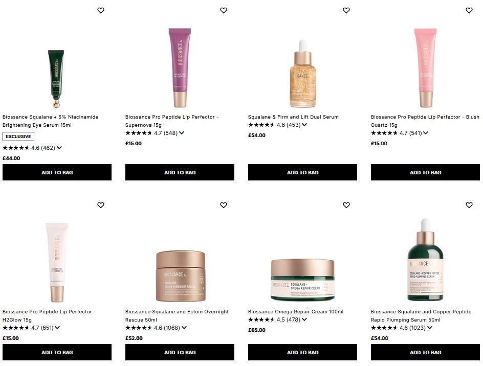 20% off Biossance at Cult Beauty
