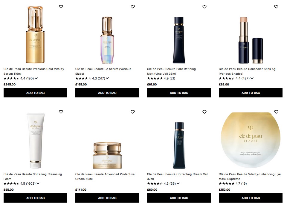 20% off Clé de Peau at Cult Beauty