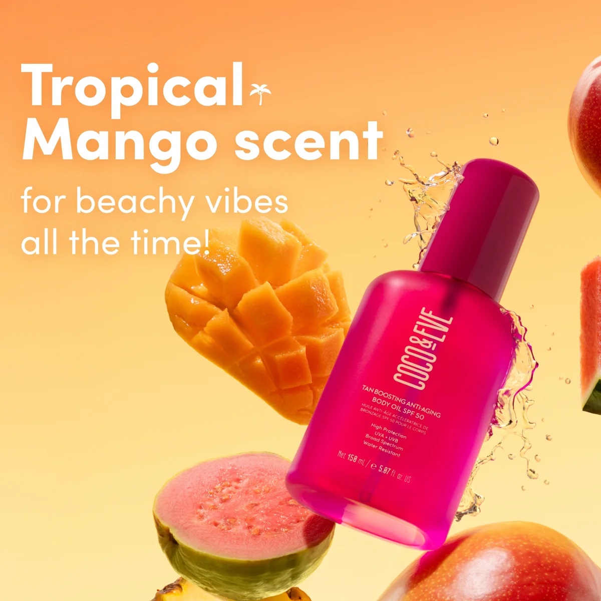 Coco & Eve Tan Boosting Anti-aging Body Oil SPF50