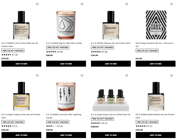 20% off D.S. & DURGA at Cult Beauty