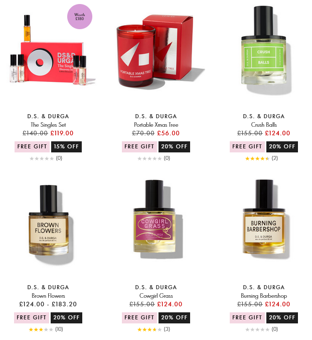 Up to 20% off D.S. & DURGA at Space NK