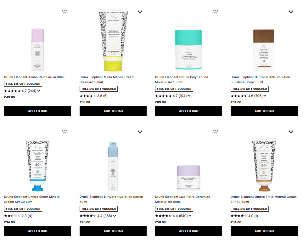 20% off Drunk Elephant at Cult Beauty 20% off Drunk Elephant at Cult Beauty