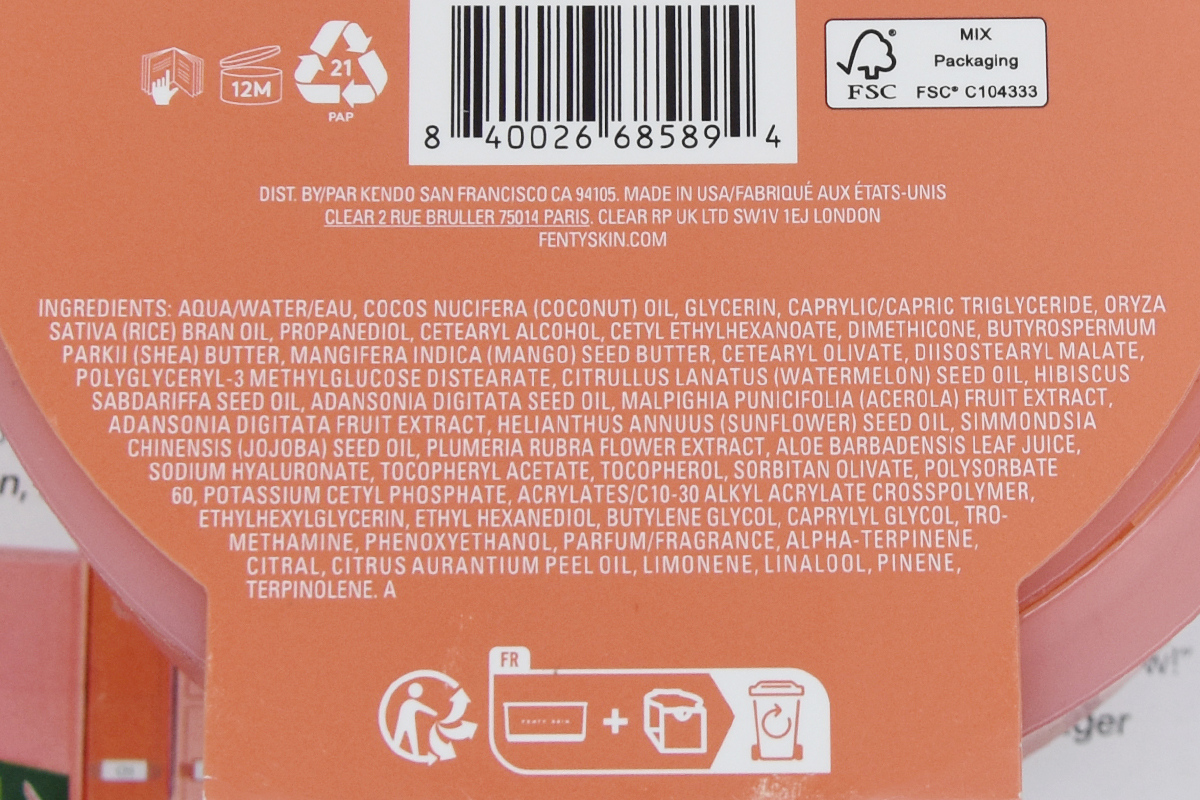 Fenty Butta Drop Whipped Oil Body Cream with Tropical Oils + Shea Butter Citrus Sorbet review