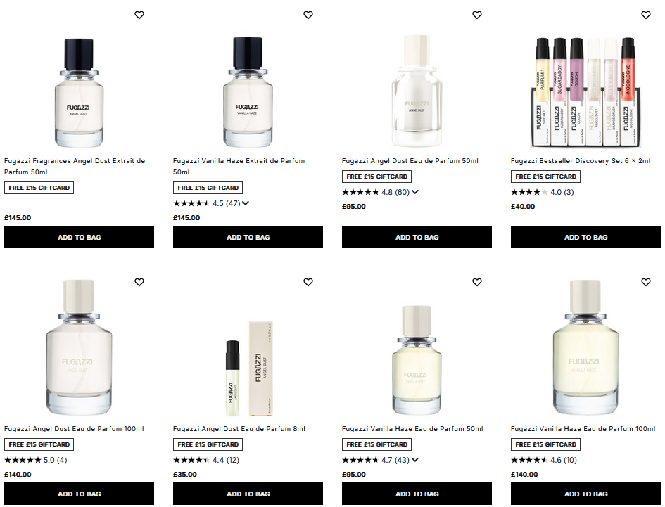 20% off Fugazzi at Cult Beauty